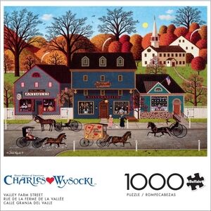 Charles Wysocki-" Valley Farm Street"- 1000 Piece Buffalo Games Jigsaw Puzzle